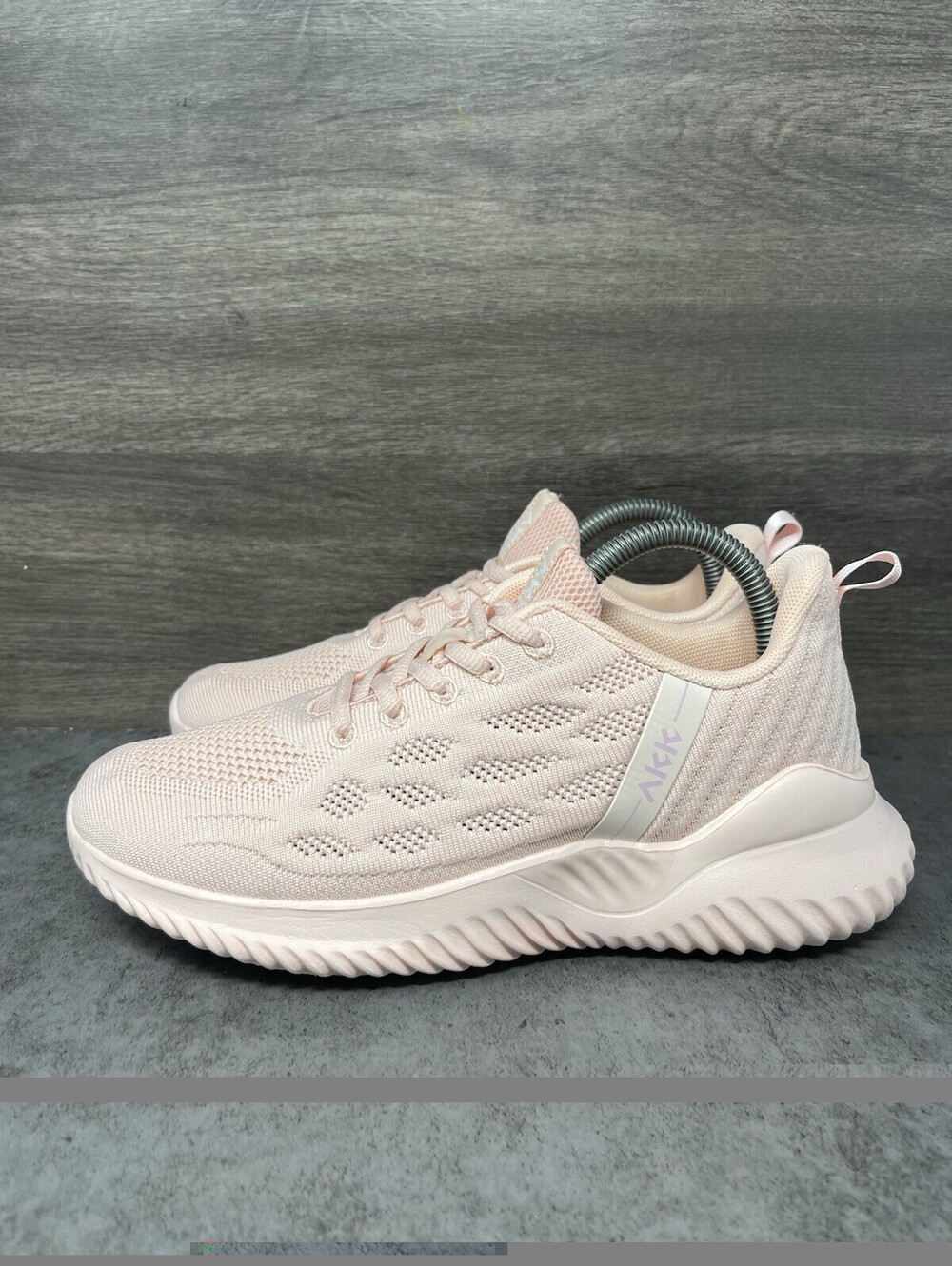 AKK Womens Size 8 Pink Knit Lightweight Running Walking Athletic Sneakers